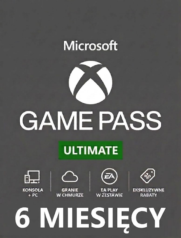 XBOX GAME PASS ULTIMATE 6 MIESIĘCY 180 DNI EA PLAY + LIVE GOLD + CORE
